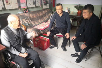 伟德体育开展国庆节前走访慰问离休老党员、老干部活动